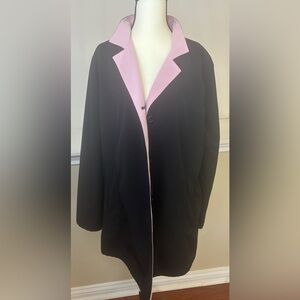 Preston & York Black Reversible Trench Coat.